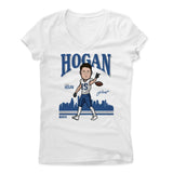 Womens Women's V-Neck White