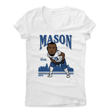 Womens Women's V-Neck White