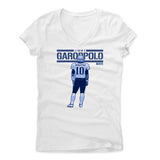 Womens Women's V-Neck White