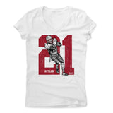 Womens Women's V-Neck White