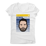 Womens Women's V-Neck White
