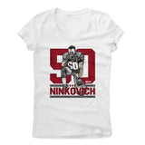 Womens Women's V-Neck White