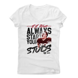 Womens Women's V-Neck White