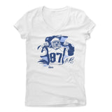 Womens Women's V-Neck White
