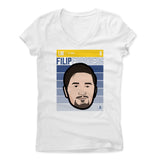 Womens Women's V-Neck White