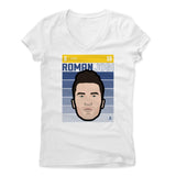 Womens Women's V-Neck White