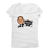 Womens Women's V-Neck White