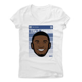 Womens Women's V-Neck White